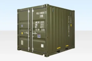 10ft High Cube Shipping Container – Olive Drab Green