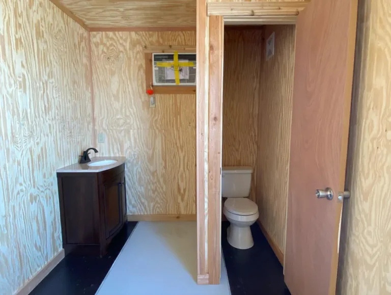 40 ft Shipping Container Cabin with Bathroom for sale